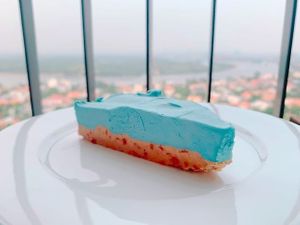 Blueberry Cheesecake.  at Filthy Vegan in Ho Chi Minh City