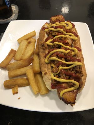Mexican hot dog at Filthy Vegan in Ho Chi Minh City