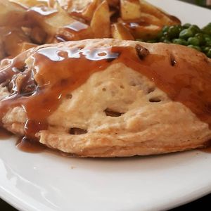 Vegan cheese and onion pasty at Filthy Vegan in Ho Chi Minh City