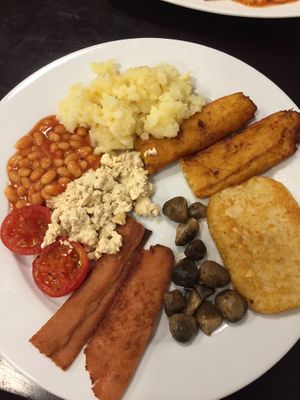 Full English breakfast  at Filthy Vegan in Ho Chi Minh City