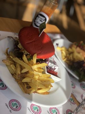 Burger at Green Flamingo in Innsbruck