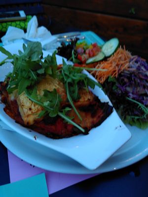 Lasagne at Green Flamingo in Innsbruck