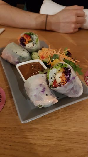 summer rolls at Green Flamingo in Innsbruck