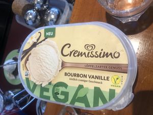 Vegan ice cream   at Green Flamingo in Innsbruck