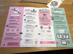 Killer menu   at Green Flamingo in Innsbruck