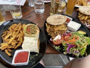 Burrito and Lego Döner Teller   at Green Flamingo in Innsbruck