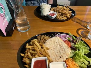 Lego Döner Plate and Flamingo Burrito   at Green Flamingo in Innsbruck