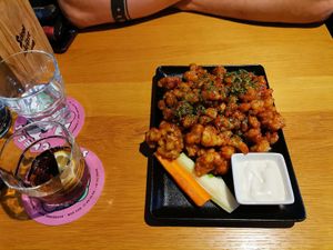 BBQ Cauliflower Wings at Green Flamingo in Innsbruck
