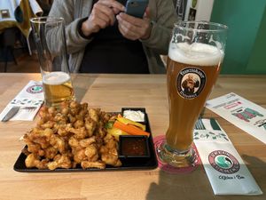 Beat cauliflower wings ever!  at Green Flamingo in Innsbruck