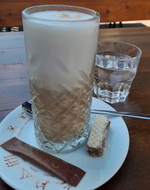 Oat Latte at Green Flamingo in Innsbruck