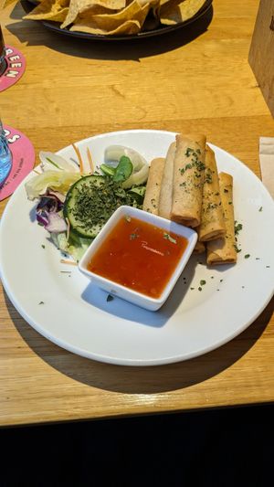 Spring rolls at Green Flamingo in Innsbruck