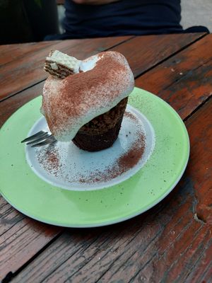 brownie at Green Flamingo in Innsbruck