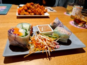 summer rolls at Green Flamingo in Innsbruck