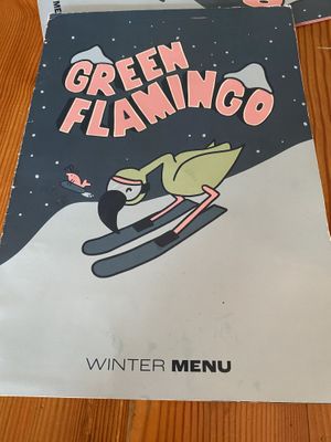 Menu  at Green Flamingo in Innsbruck