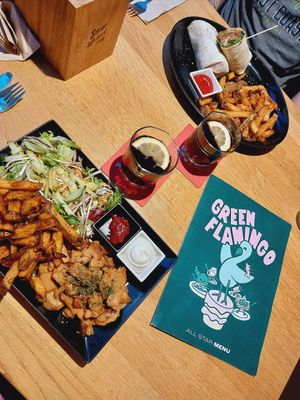 Go Dutch & flamingo burrito at Green Flamingo in Innsbruck