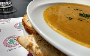 Super healthy soup at Green Flamingo in Innsbruck