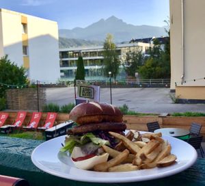 Plant Mountain Burger at Green Flamingo in Innsbruck