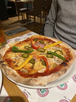 DIY pizza at Green Flamingo in Innsbruck