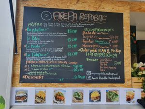 Pricelist at Arepa Republic - Food Truck in Geneva