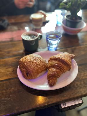 Croissant and pain au chocolat   at Paquebot - Mont-Royal in Montreal