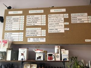 Menu at Paquebot - Mont-Royal in Montreal