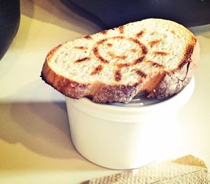 Soup & toast, option of a sourdough or gluten-free breads  at Bloom ‘n Blender in Bewdley