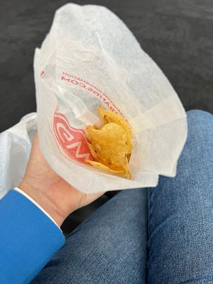 Warm Kettle chips (the bag was close to full)  at ATL - Great Wraps - Concourse A in College Park