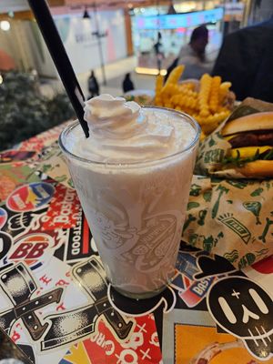 'Vegan Bourbon Vanilla Shake' (tasty af) at Bastard Burgers - Hamngatan in Stockholm