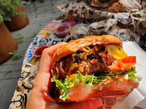 Beyond Los Angeles burger at Bastard Burgers - Hamngatan in Stockholm