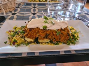 Plato principal menu del dia at VEGA - Alamo in Madrid