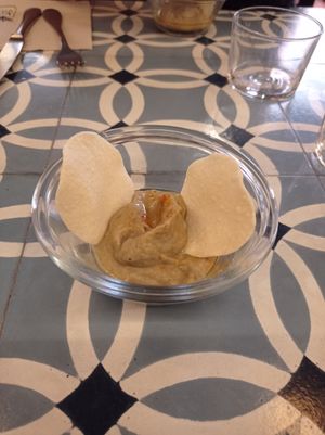 Menú del día: mutabal de berenjenas at VEGA - Alamo in Madrid