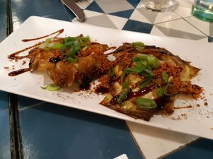 Starter / Grilled artichokes at VEGA - Alamo in Madrid