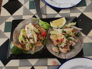 Tacos de jackfruit at VEGA - Alamo in Madrid