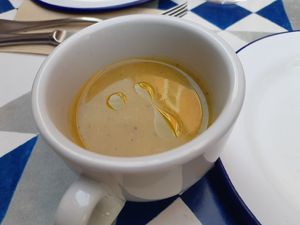 Free tapa / creamed vegetables at VEGA - Alamo in Madrid