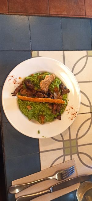 Risotto verde at VEGA - Alamo in Madrid