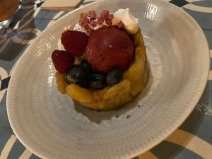 Templada de manzana y plátano   at VEGA - Alamo in Madrid