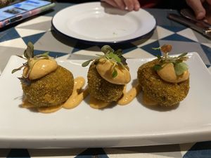 Mushroom croquettes  at VEGA - Alamo in Madrid