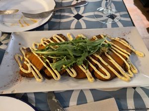 Seitan carpaccio  at VEGA - Alamo in Madrid