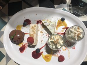 Dessert sampler at VEGA - Alamo in Madrid