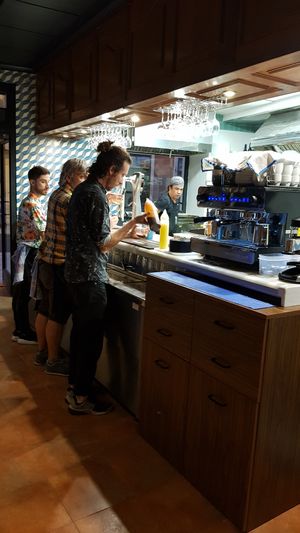 Friendly Staff in action!  at VEGA - Alamo in Madrid