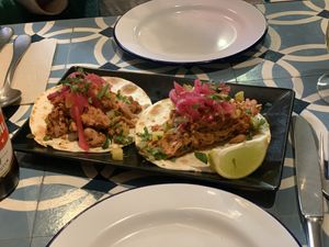 Jackfruit tacos at VEGA - Alamo in Madrid