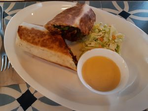 Texmex burrito at VEGA - Alamo in Madrid