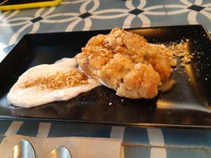 Apple crumble at VEGA - Alamo in Madrid
