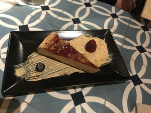 Cheesecake to die for  at VEGA - Alamo in Madrid