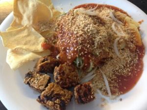 ... at JanxDen Greenlife Cafe in Penang