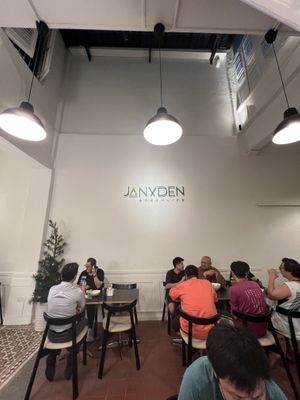 Courtyard space   at JanxDen Greenlife Cafe in Penang