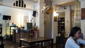 Spacious cafe at JanxDen Greenlife Cafe in Penang