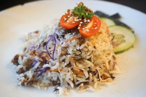 fried rice at JanxDen Greenlife Cafe in Penang