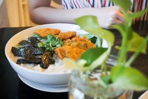  fish porridge  at JanxDen Greenlife Cafe in Penang