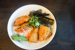  fish porridge  at JanxDen Greenlife Cafe in Penang